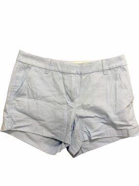 J. Crew Light Blue High Rise Cotton Chino Shorts NWT Size 8